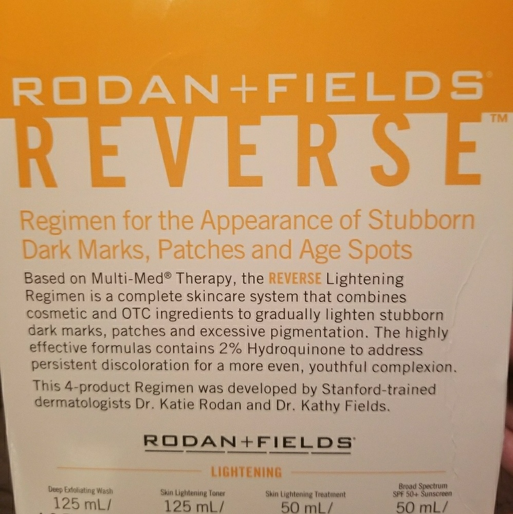 Rodan and Fields Reverse 4 Step Regimen
